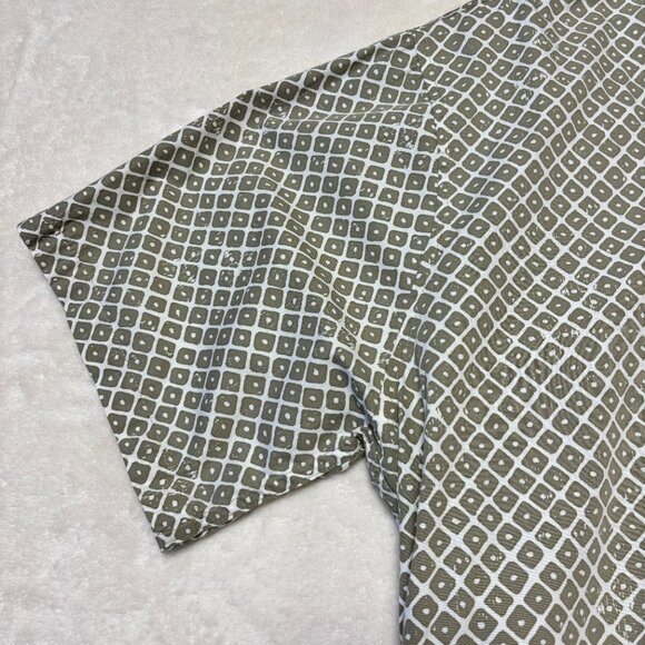 Manaloa Mens Aloha Pullover Hawaiian Short Sleeve Shirt 3XL Tan ‘UPENA - Picture 5 of 15